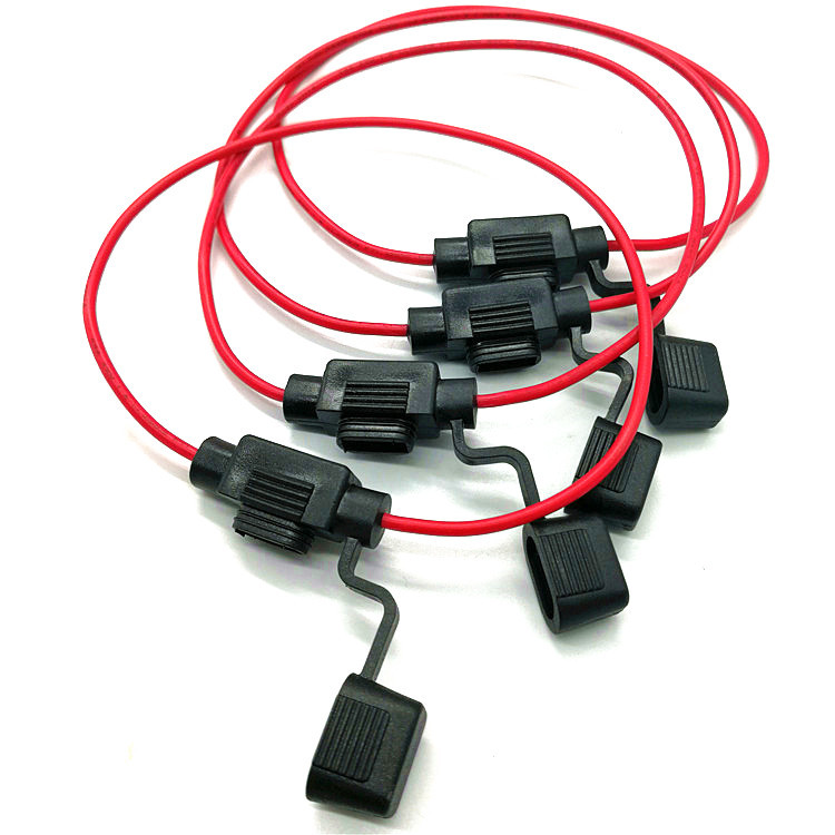 热销保险丝座中号/小号汽车插片保险丝座/带线保险片车用防水座批