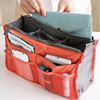 Universal organizer bag for traveling, storage system with zipper, Korean style, increased thickness