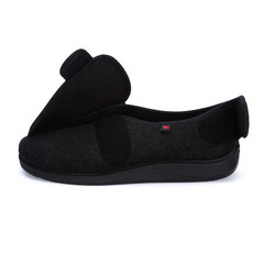 Qiwago middle-aged and elderly large size walking soft cloth shoes widened high instep fat swollen wide feet parents Velcro shoes