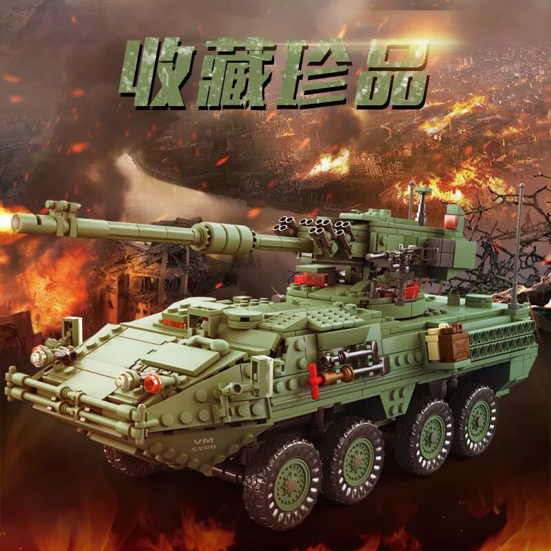 Кайзи KY10000 собранные строительные блоки M1A2 Танк Вековой Военный Хаммер Модель Детские Головоломки Игрушки Оптовая