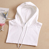 Autumn demi-season false collar suitable for men and women, sweatshirt, hoody, drawstring