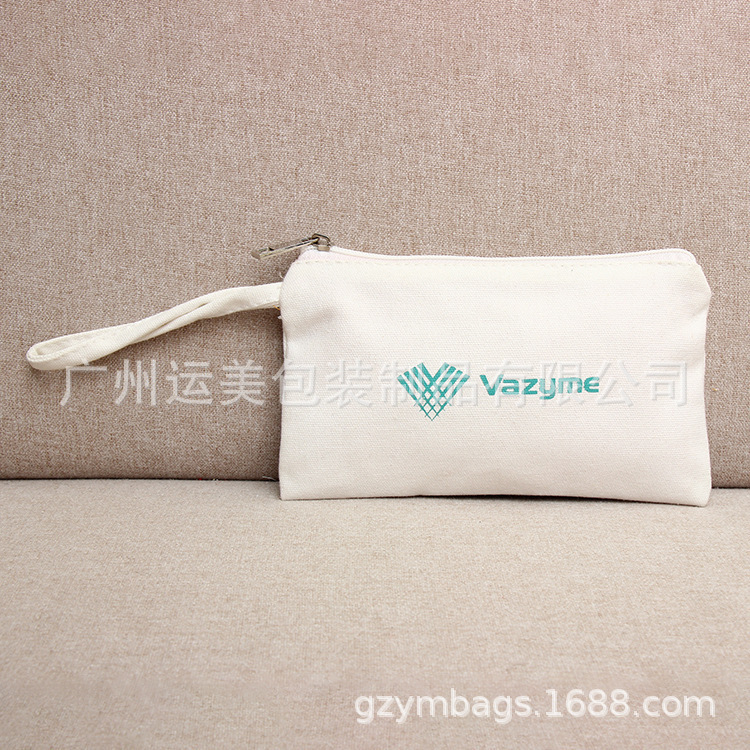 定 做拉链封口手拿帆布袋定 做 学生钱包文具笔袋 购物袋收纳小包