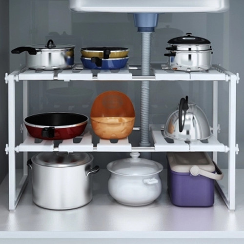 Kitchen multi-layer floor-standing stainless steel countertop sink multi-functional storage rack storage pot rack sundry storage rack