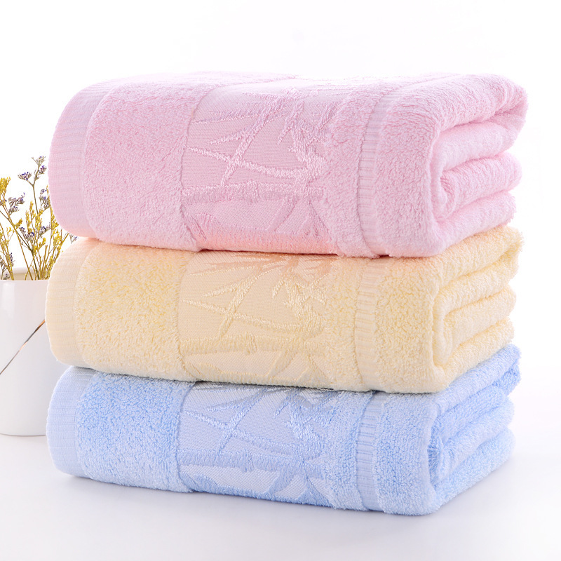 Gaoyang towel factory direct bamboo fiber bamboo towel children's gift labor insurance promotion return embroidery logo