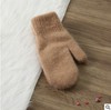 Gloves, cute winter woolen set for beloved, keep warm knitted dress