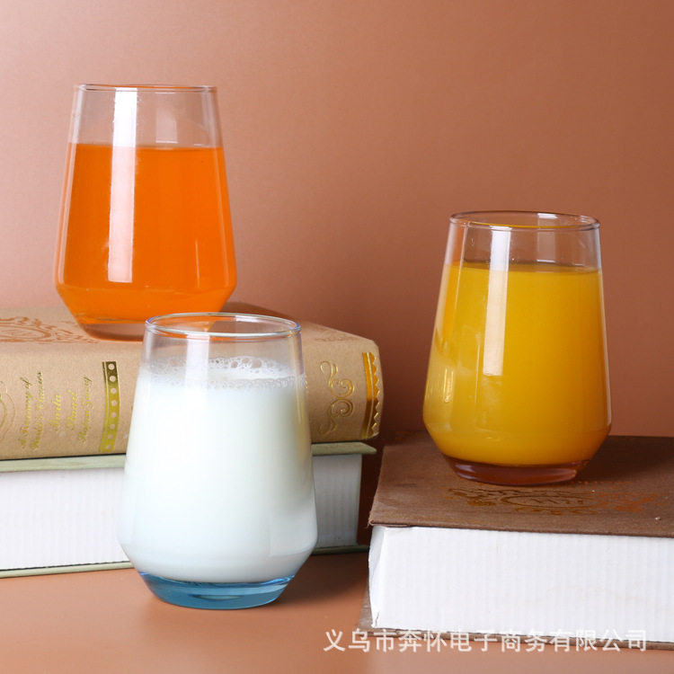 Manzana verde ES7018-1 de vidrio sin plomo taza de ebullición resistente a altas temperaturas de color taza de té taza de bebida de jugo en stock al por mayor