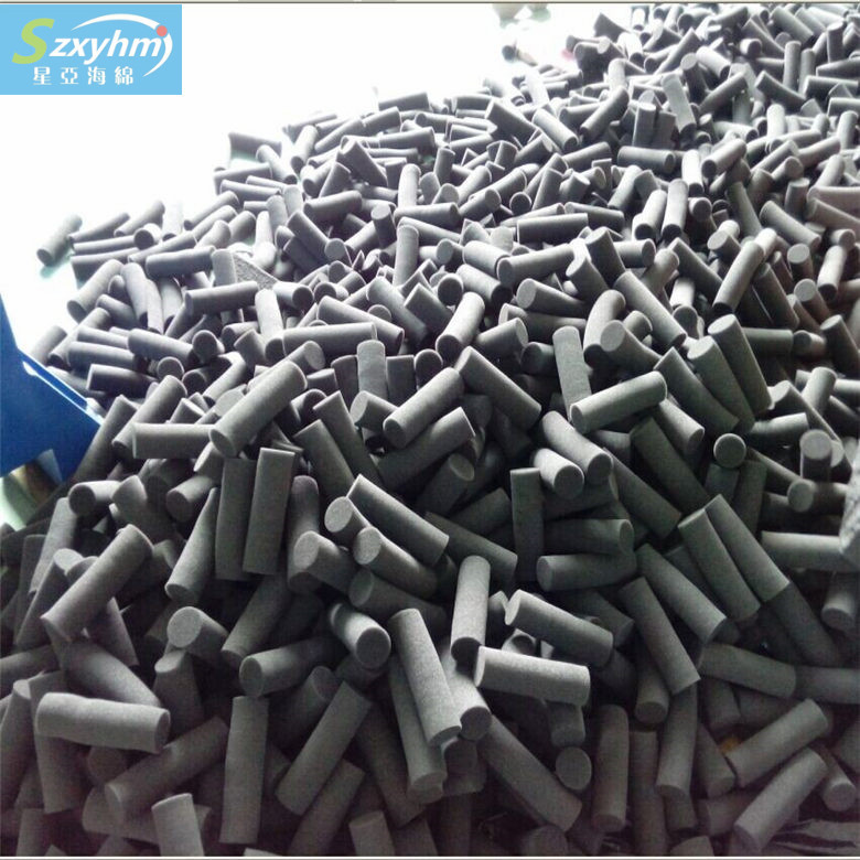 供应高密度海绵子弹  管道清洗子弹海绵 地暖清洗射弹海绵柱