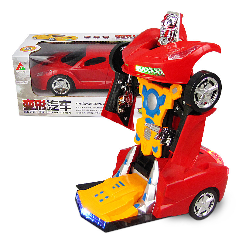 Auto Robot Eléctrico Deformable de Plástico con Deformación Automática Luz y Música image 1