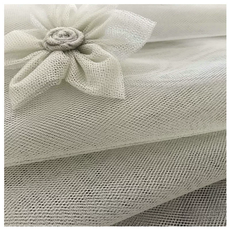 50D polyester four-corner mesh fabric polyester school uniform wedding dress hard mesh fabric low formaldehyde four-corner mesh fabric