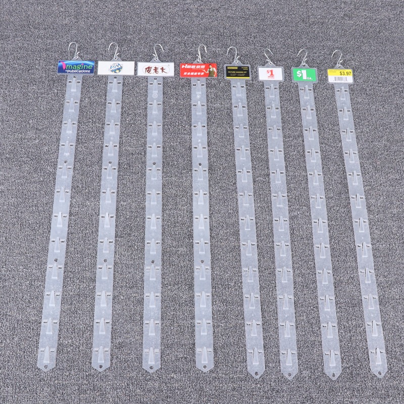 In stock pp hook hanging strip processing printing letters transparent frosted plastic hanging strip can make logo In stock pp hook hanging strip processing printing letters transparent frosted plastic hanging strip can make logo