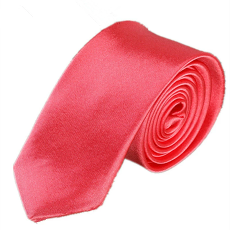 Tie (Yazhi) 8 cm Width, Handmade Business Necktie, Plain Satin Look, Multi-Color Options