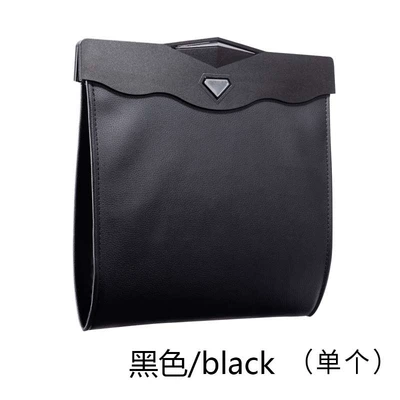 Car Trash Can, Car Seat Back Hanging Storage Box, Hidden Foldableing Storage Bag, Multifunctional Led Light Garbage Bag (Car storage bag/box) - large-garbage-bag-with-led-light-business-black