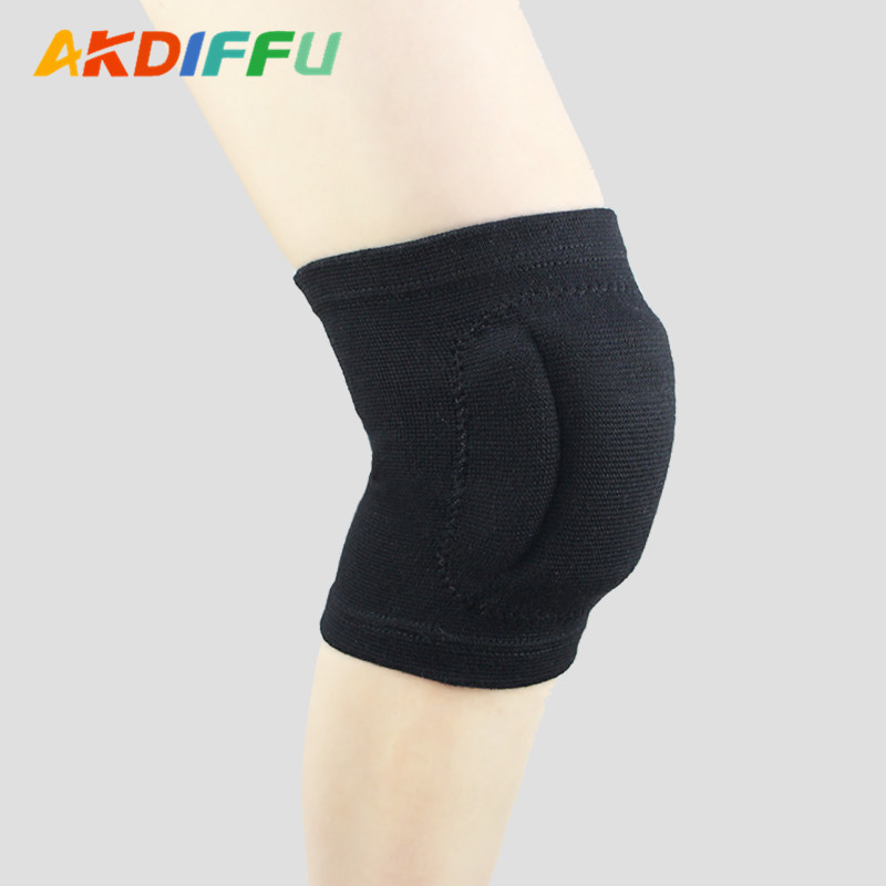 Rodillera deportiva engrosada EVA esponja rodillera pie voleibol nylon rodillera danza rodilla niños patinaje sobre ruedas