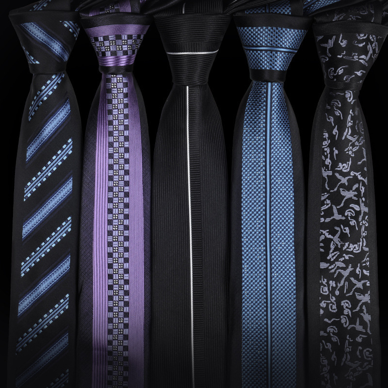 Factory direct fashion personality positioning flower tie men's formal wear Korean narrow 6cm groom wedding leisure business