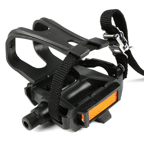 Bicycle pedals, universal mountain bike pedals, straps, dead fly straps, nylon accessories with dog mouth