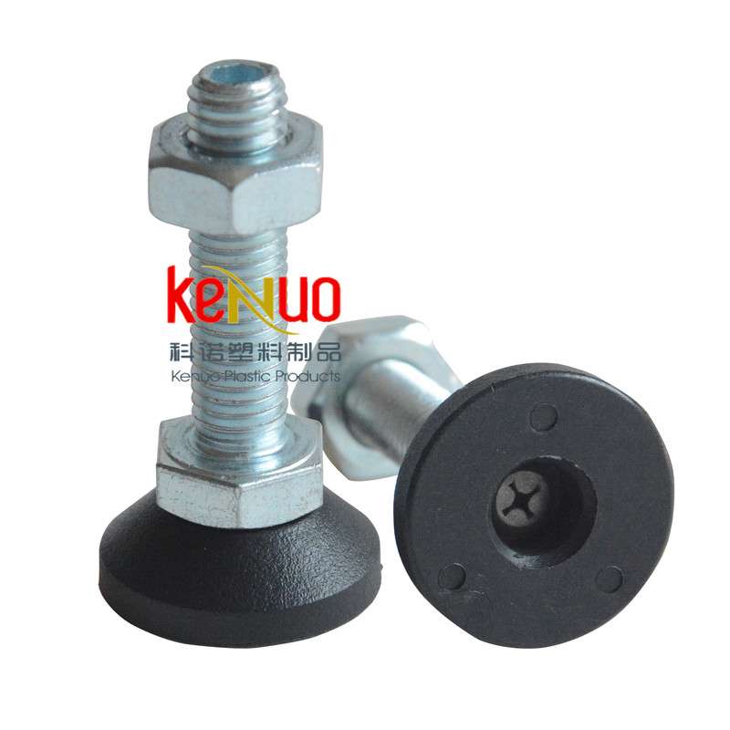 Supply reinforced nylon fixed foot pads, adjustable furniture feet, carbon steel horizontal support feet, light equipment feet