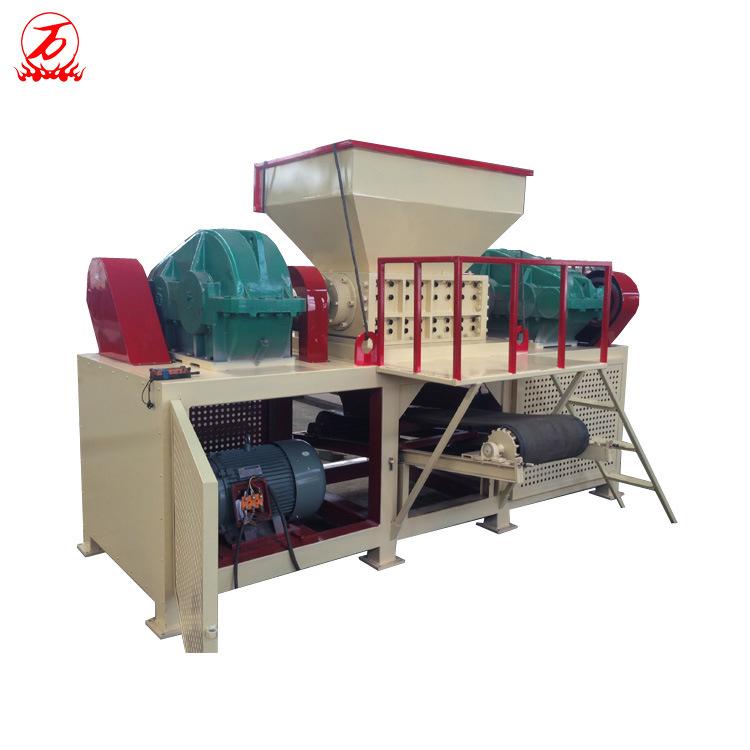 双轴生活垃圾撕碎机 大型双轴废弃物破碎机 立式餐厨垃圾粉碎设备