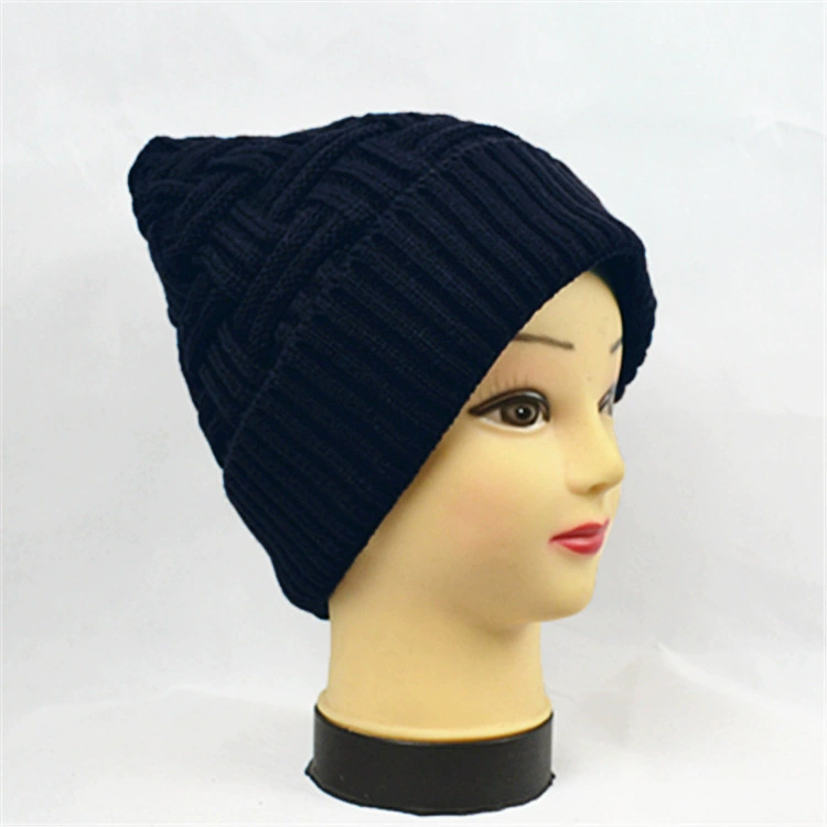 Demi-season woolen keep warm fleece knitted hat, Korean style