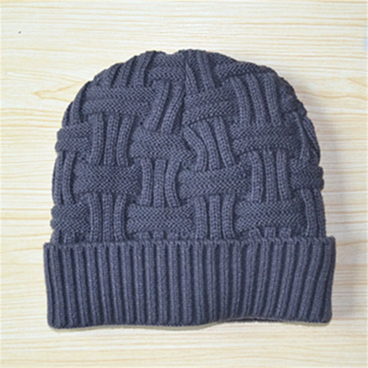 Demi-season woolen keep warm fleece knitted hat, Korean style