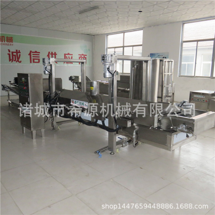 好用的薄脆油炸机 4米薄脆脆皮油炸沥油机 果箅子面片油炸流水线