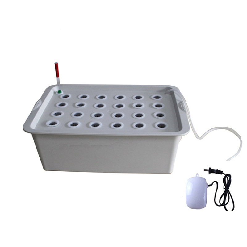 Comprador afortunado equipo de cultivo sin suelo caja de vegetales máquina de plantación de vegetales caja hidropónica cultivo sin suelo caja de plantación hidropónica de 24 hoyos