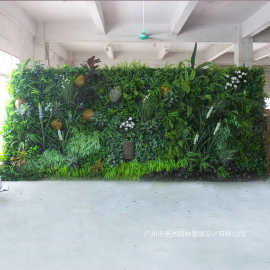 厂家大型仿真植物墙办公司酒店商城装饰立体阻燃绿植墙公园大摆件