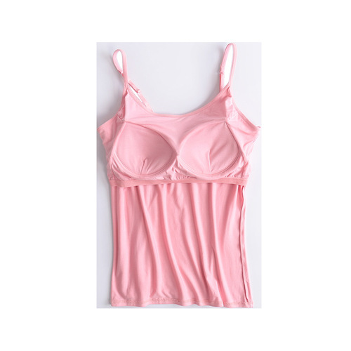 Modale Sports Bra with Padded Straps, Bralette for Women, Wireless, Bra Cup Integrated Yoga Exercise Shaping Base Top