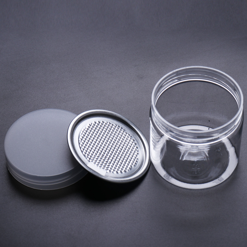 塑料食品罐透明包装罐防潮保鲜坚果密封罐蜂蜜瓶塑料瓶批发WJ82-1