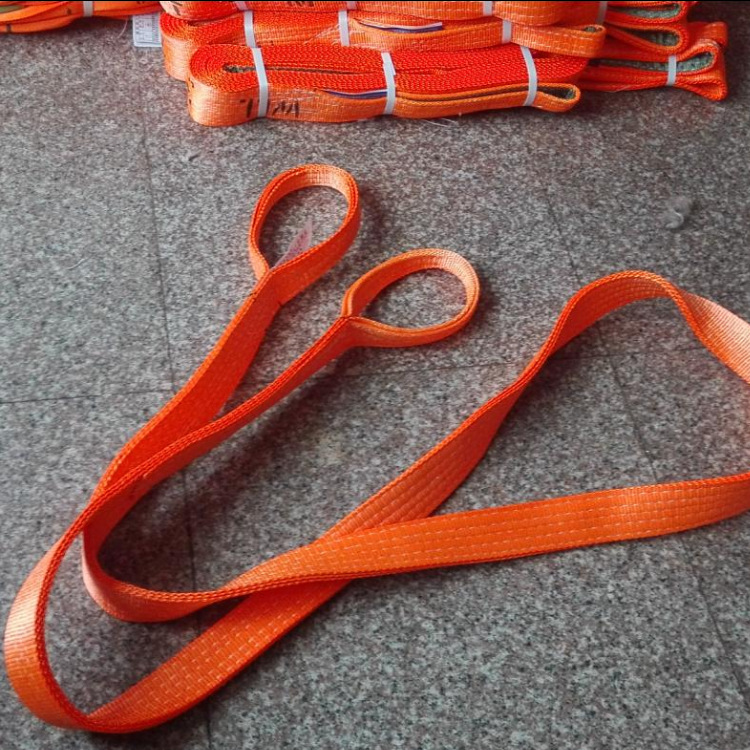 神州吊具供应SW015行车起重吊装带 耐磨工业双扣扁平吊带