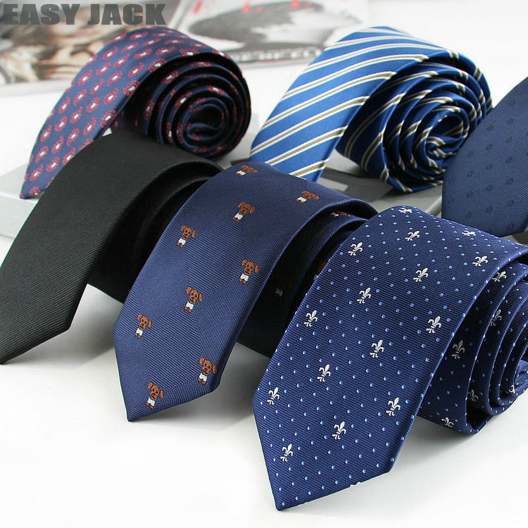 Men's Tie, Korean Style Narrow Fashion Tie for Wedding, Groom, Groomsman, Casual Tie, 6cm Business Professional Tie, Custom-Made