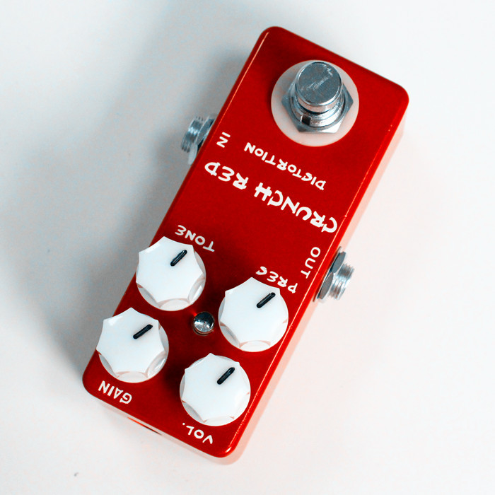 Instrumento musical efecto de guitarra CRUNCH RED DISTORTION fabricante al por mayor
