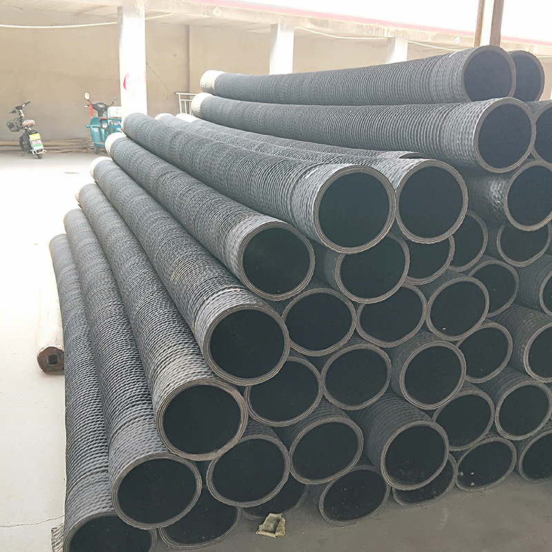 专业生产吸排砂钢丝橡胶管 挖沙船用耐压耐磨吸排砂钢丝管