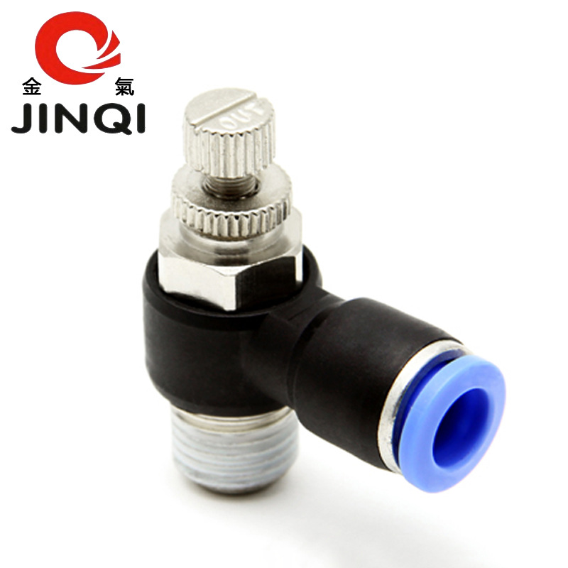 金气美制1/4NPT外螺纹SL8-02速阀调节阀快速插管气动气管接头元件