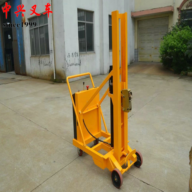 长期供应 配重式电动油桶堆高车 自动咬合 油桶装卸车 升高车