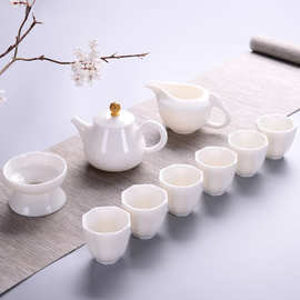 中国白杯盖碗茶壶功夫茶具手提礼盒装LOGO定写定制茶礼商务礼品