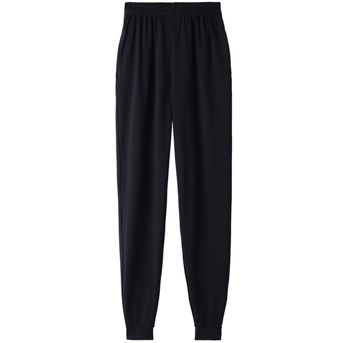 Adult dance pants, aerobics bottoms, women's carrot slim-fitting pants, men's body dance black slimming fitness pants