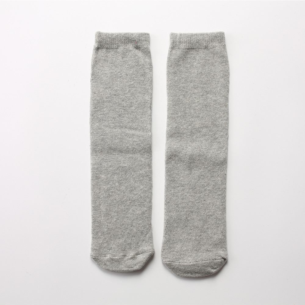 Calcetines de la pila de las mujeres calcetines del padre-hijo del estilo de muy buen gusto brillante del mediados de-becerro del color sólido calcetines del algodón de la moda del todo-fósforo del estilo japonés para los adultos y los niños