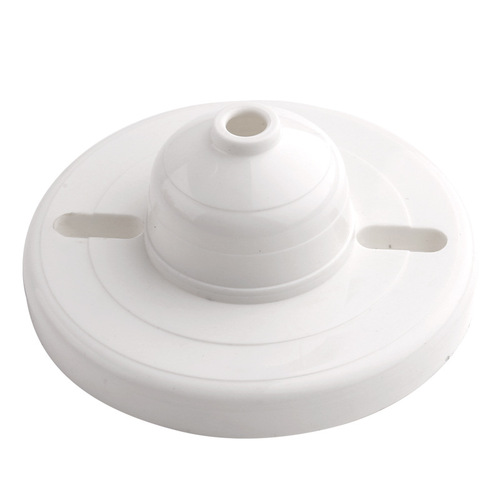 Round plastic hanging box 12cm bakelite high temperature resistant flat lamp base bottom box chandelier conversion box electrical engineering accessories