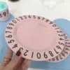 Pink number tray