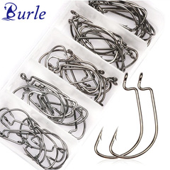 Crank hook with locking needle set fish hook 2#1#1/0#2/0#3/0# Texas fishing group Luya e-commerce supplier