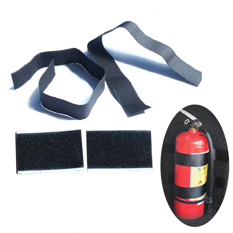 Extintor de Incendios del coche cinturón de fijación de almacenamiento de tronco de coche tira de velcro artículo clasificación equipaje correa de fijación cuerda