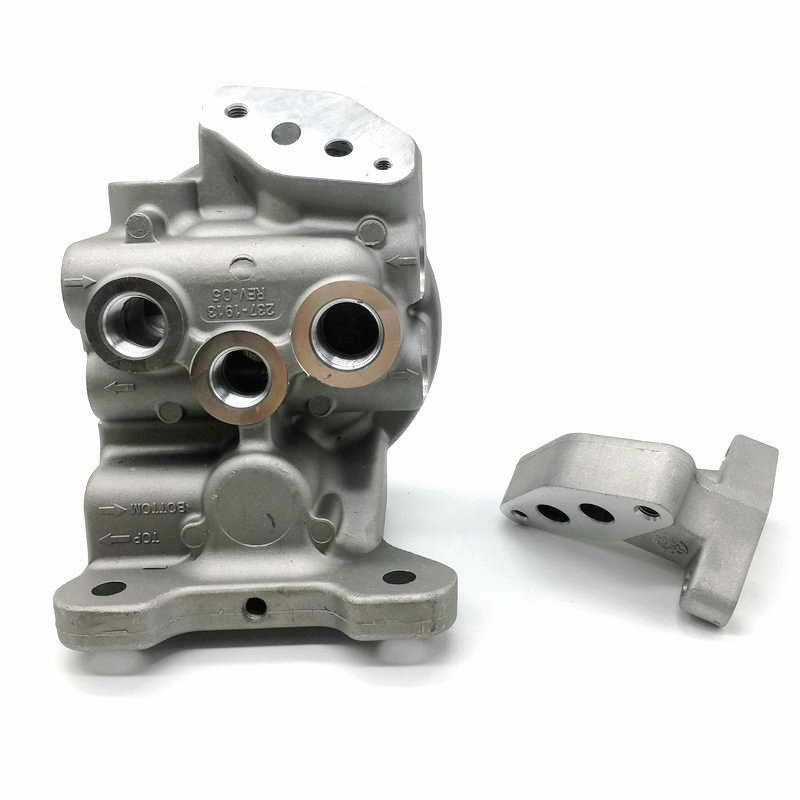 挖掘机适用于卡特E320/330/325机油格座柴油格座0762带泵连接体