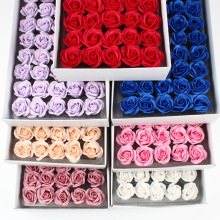 四层迷你拇指香皂花花头肥皂花玫瑰花头迷你玫瑰永生花情人节礼物