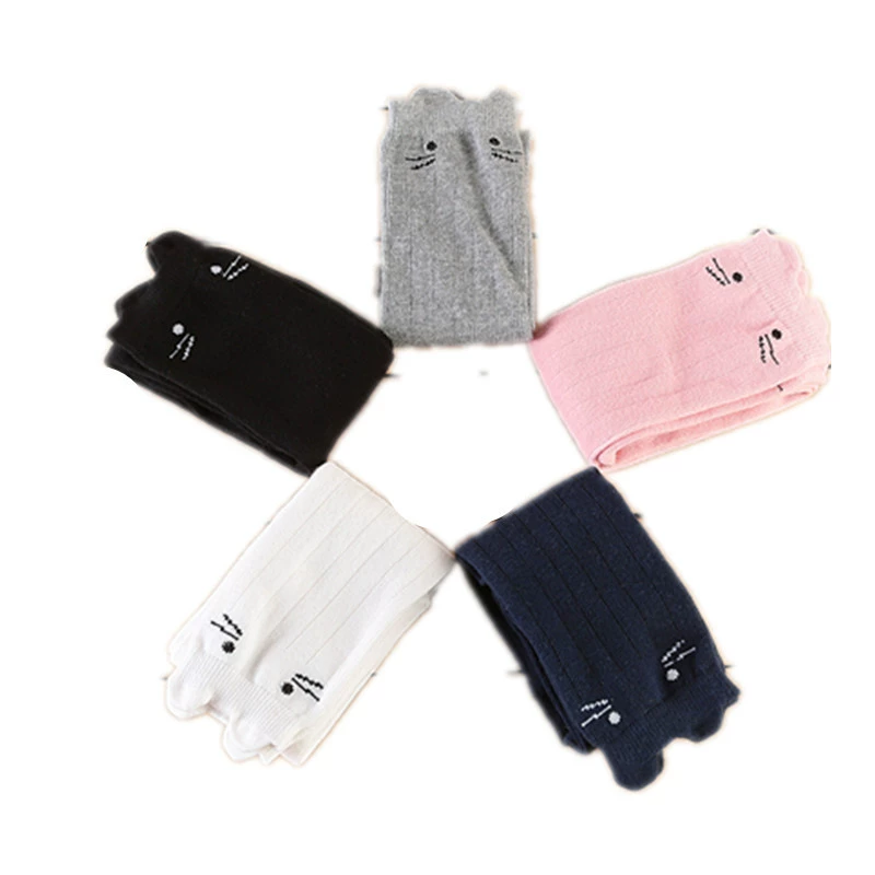 Three dimensional autumn children's knee socks, mid-length, combed cotton, wholesale