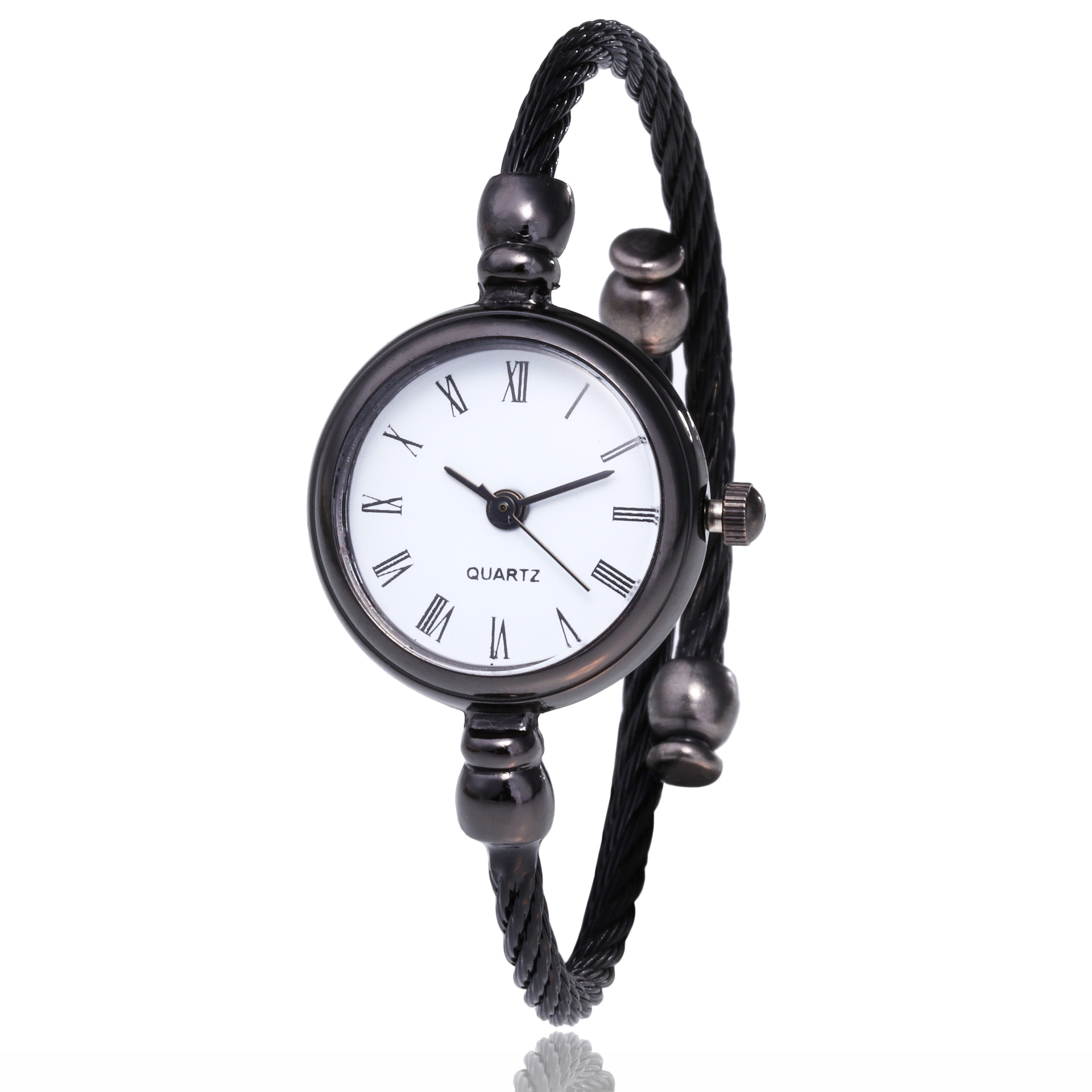 Reloj decorativo estilo CHIC pulsera de estudiante femenino abierto pequeño fresco todo partido estilo coreano simple reloj artístico Retro