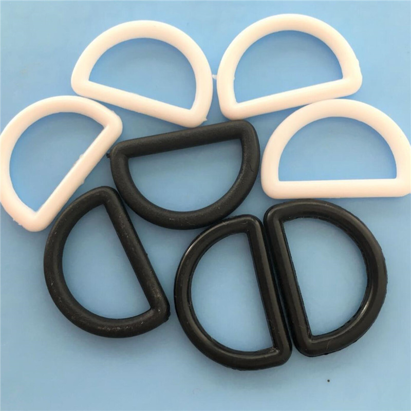 Factory spot wholesale maternity pants plastic D-ring semi-ring black and white D-buckle adjustment D-ring