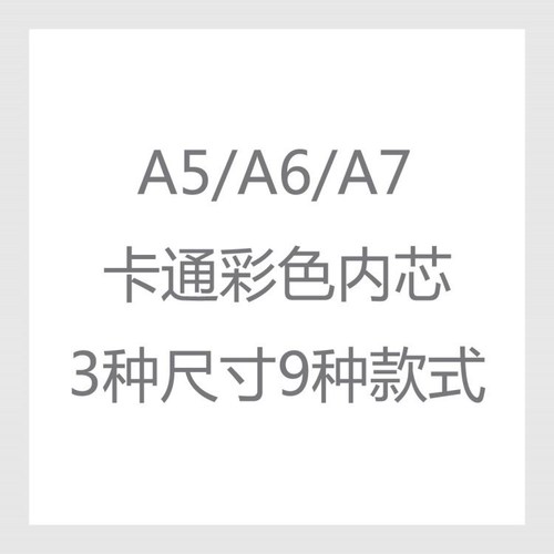 Loose-leaf notebook color replacement core Loose-leaf ledger replacement core PVC inner page ledger notepad core