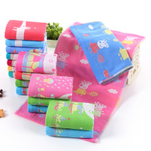 棉质三层纱布童巾可爱卡通印花儿童毛巾婴幼儿透气吸水婴童面巾
