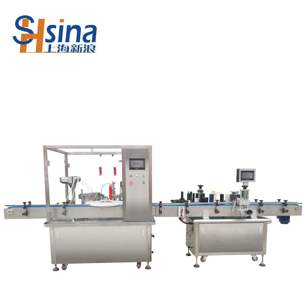 SXL  全自动气动液体膏体酱体料牛奶饮料封口机定量灌装机