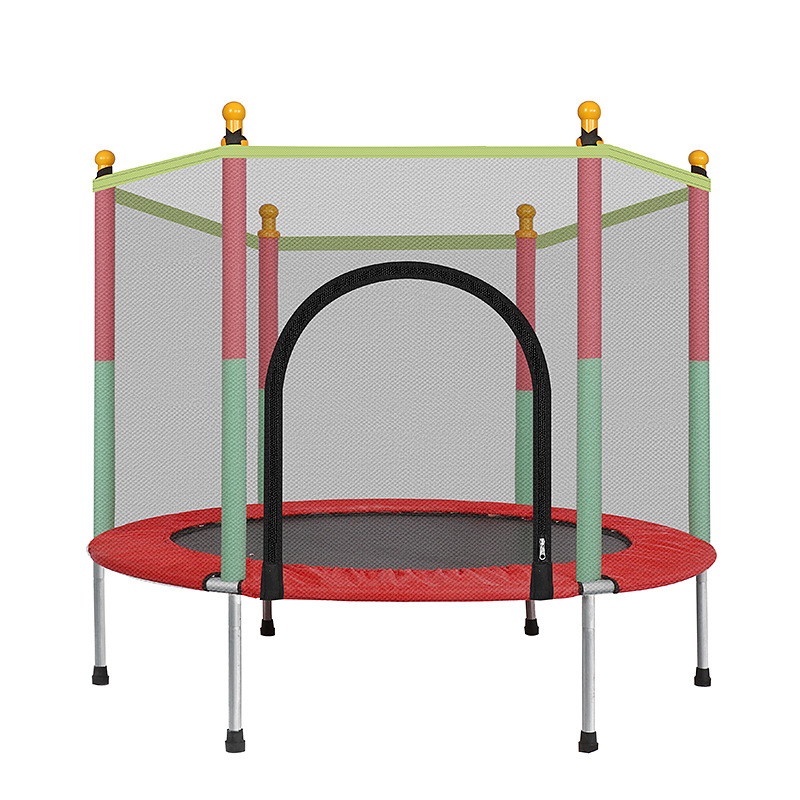 Cama elástica para el hogar de los niños cama de salto de bebé interior Niños adultos fitness cinturón red de protección familia juguete cama de salto